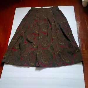 multicolored cotton skirt.